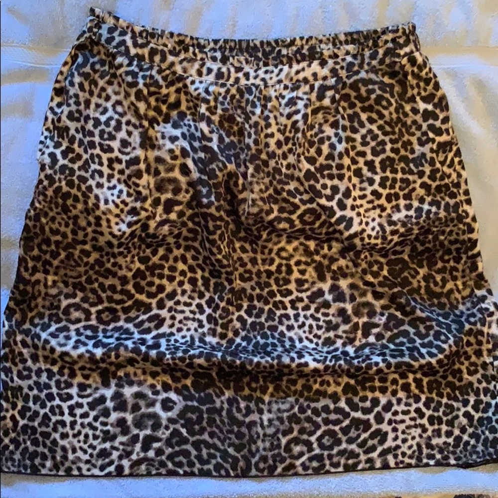 Cheetah print skirt by Dana Buchman